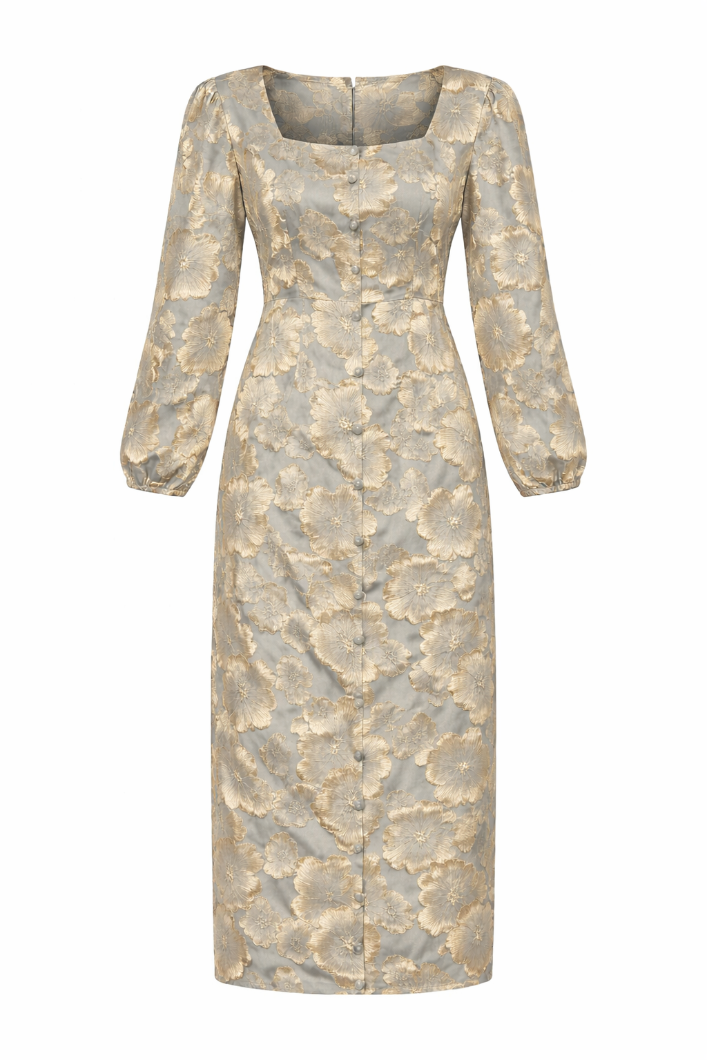 Champagne Bloom Elegance Dress