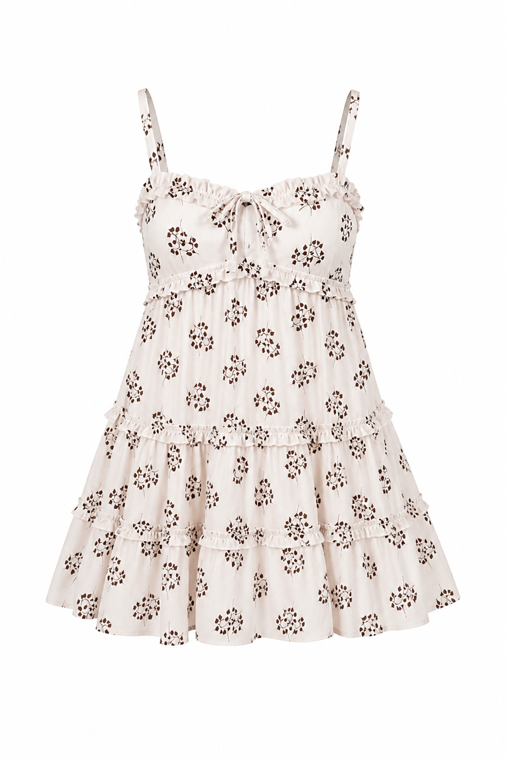 Blush Bloom Tiered Mini Dress