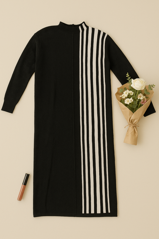 The Vertical Vibe Dress
