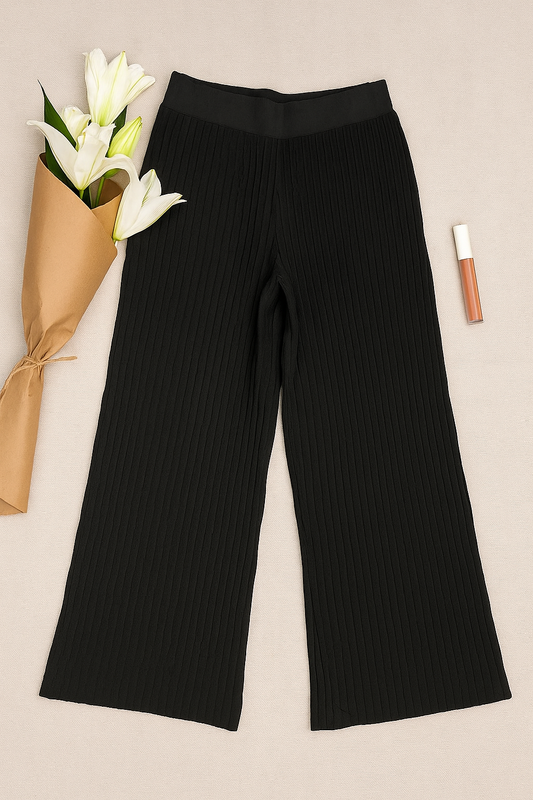 The Luxe Rib Cropped Pant