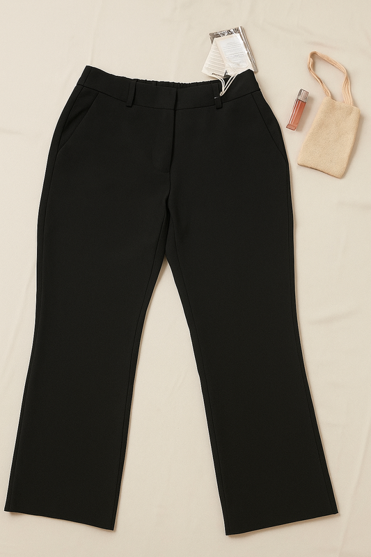 High-Waist Cropped Trousers