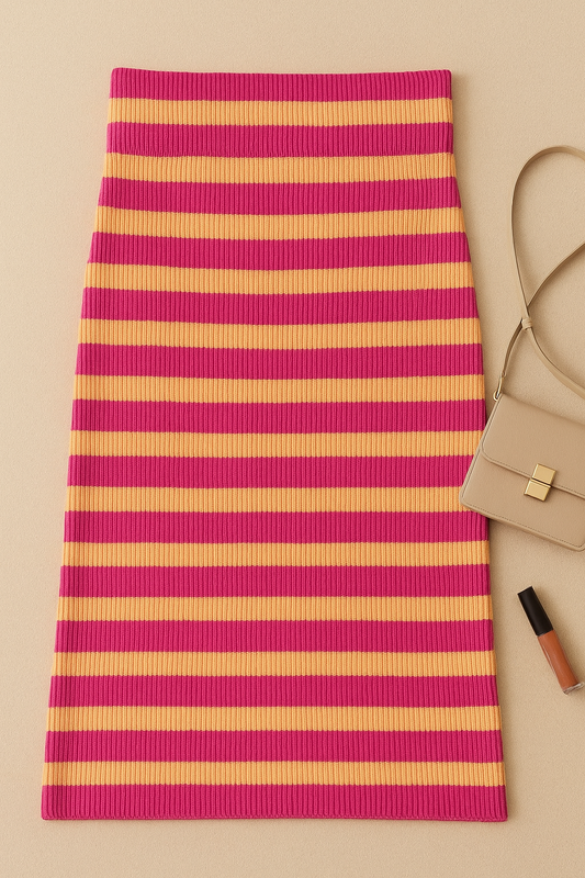 The Sunset Stripe Skirt