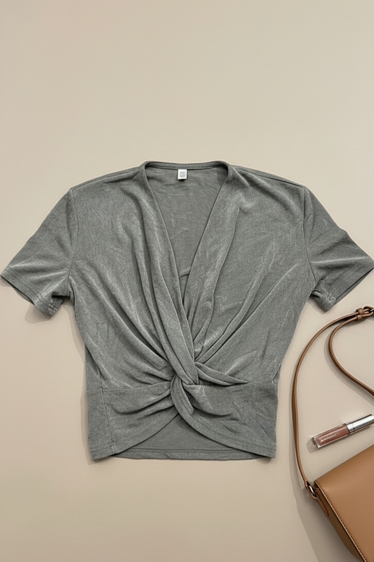 Dusty Sage Twist Top