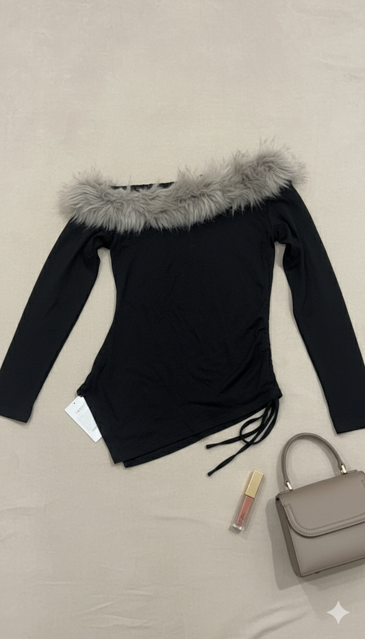 Faux Fur Fantasy Top
