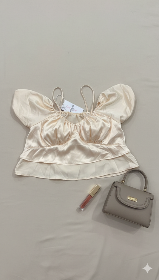 Champagne Dream Puff Top