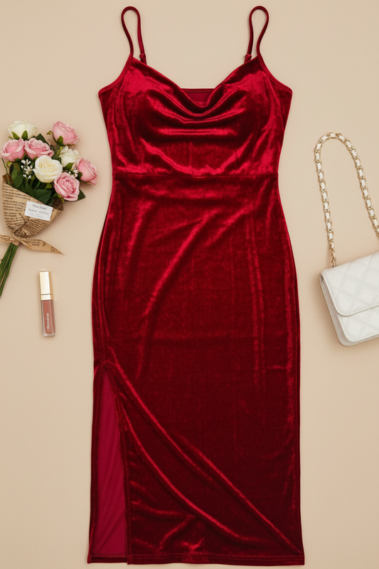 The Red Velvet Vixen Midi