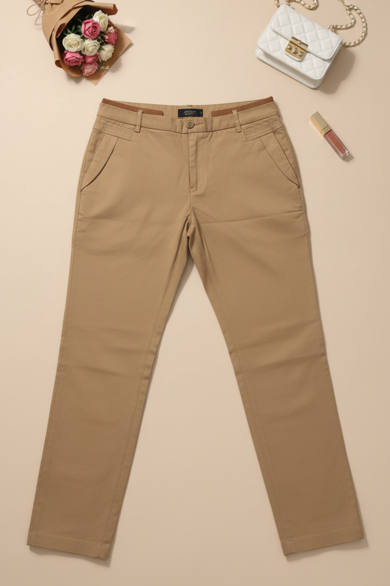 Stretch Cotton Slim Chinos