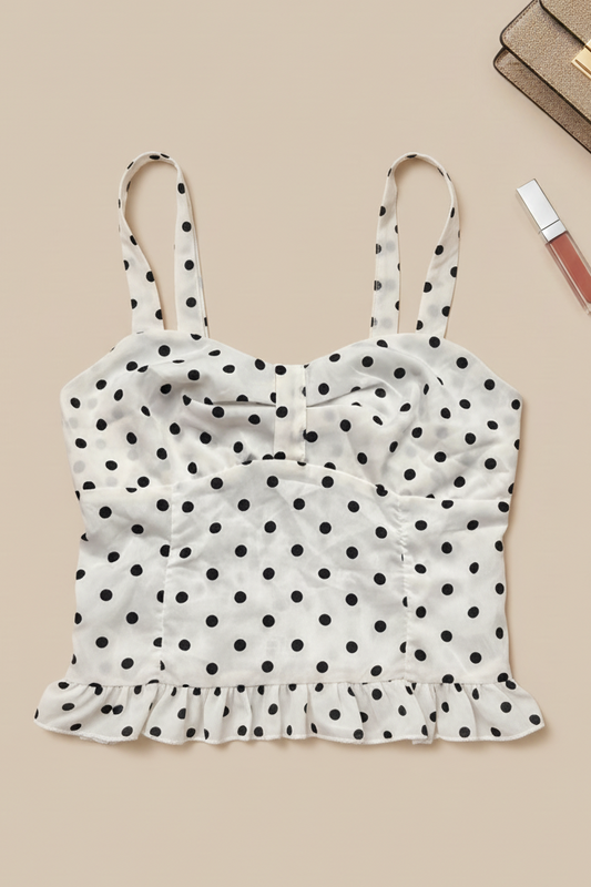 Dotted Dolly Crop Cami