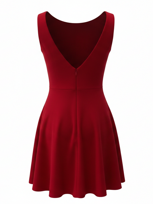 Crimson Flare Dress