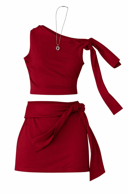 Scarlet Side-Eye Co-Ord Set