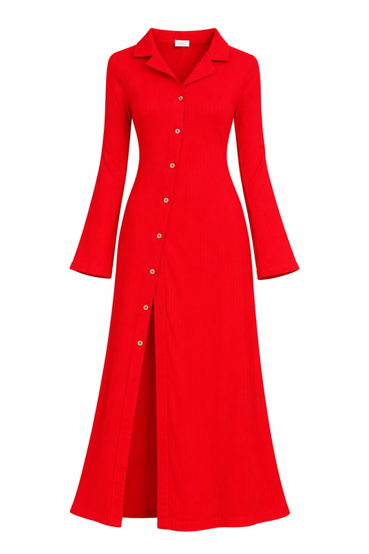 Cherry Rush Shirt Dress