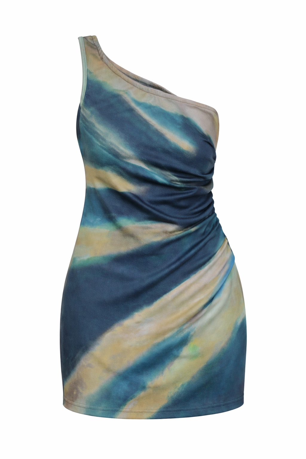 Ocean Blur One-Shoulder