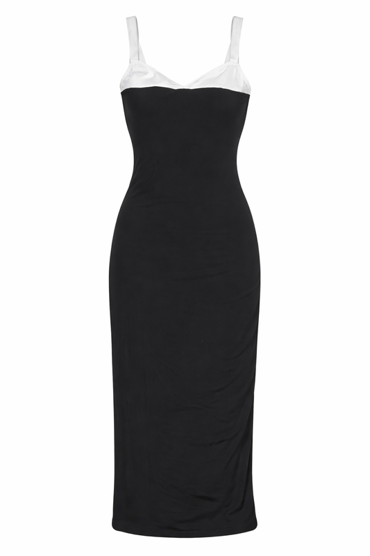 Noir Pearl Contour Dress