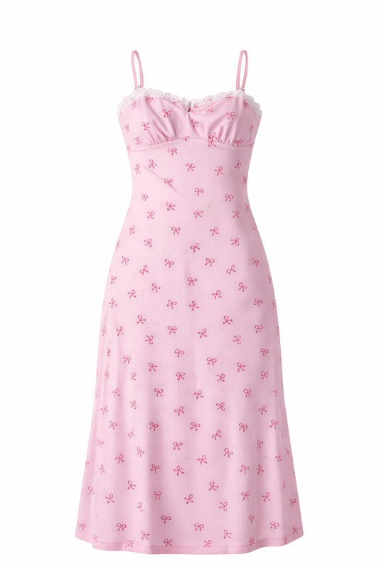 Pink Ribbon Slip Dress