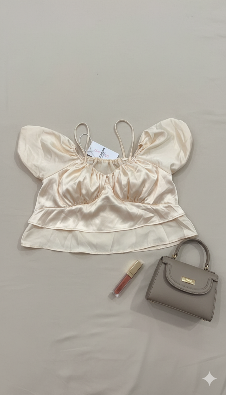 Champagne Dream Puff Top