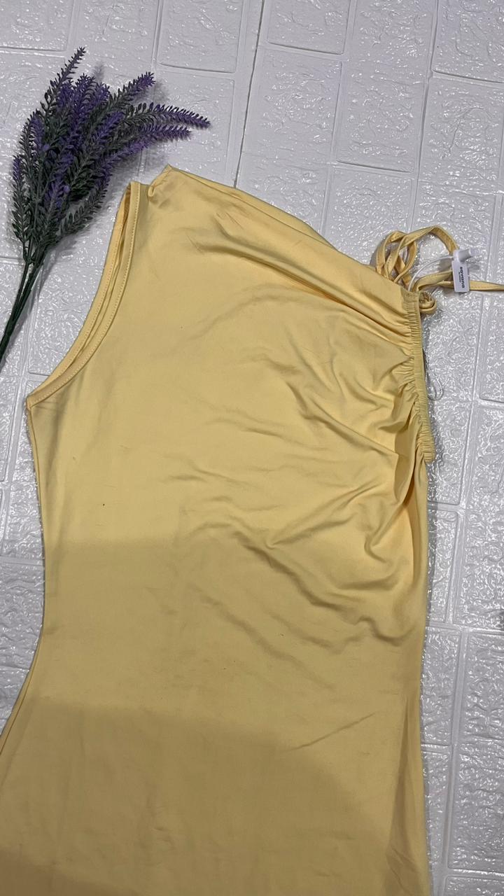 Buttercup asymmetric Mini Dress