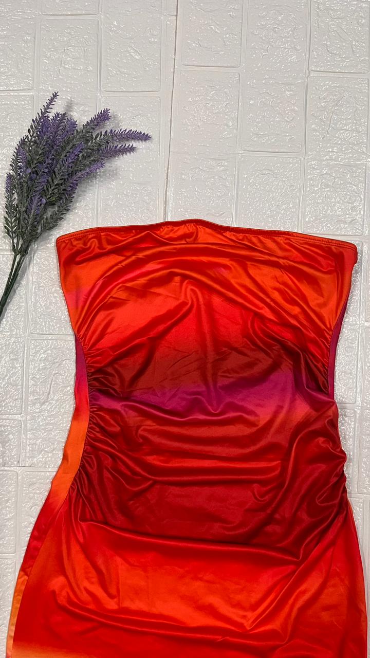 Sunset Heat Tube Dress