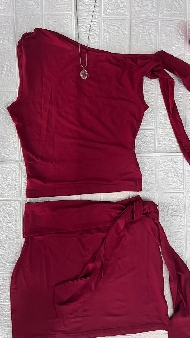 Scarlet Side-Eye Co-Ord Set