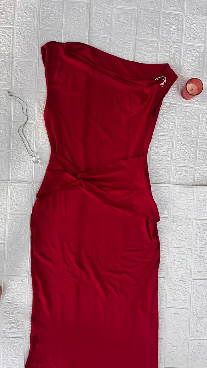 Scarlet Afterglow Gown
